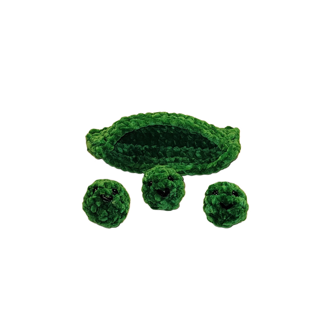 Amigurumi Crochet Three Peas in a Pod - Oma's Cozy Creations