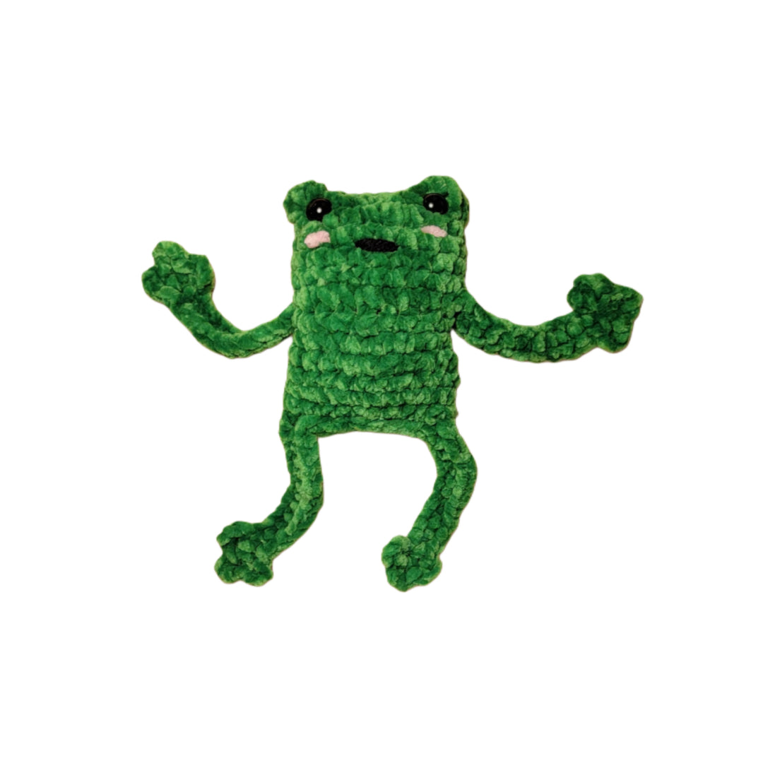 Amigurumi Leggy Frog Crochet Animal Plushie - Oma's Cozy Creations