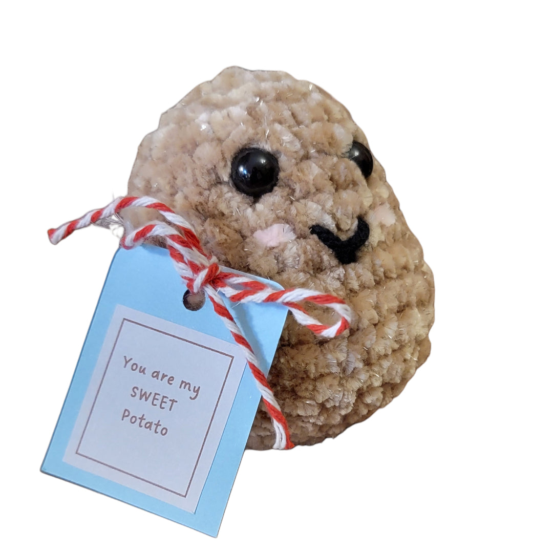 Amigurumi Positive Potato Crochet Plushie - Oma's Cozy Creations