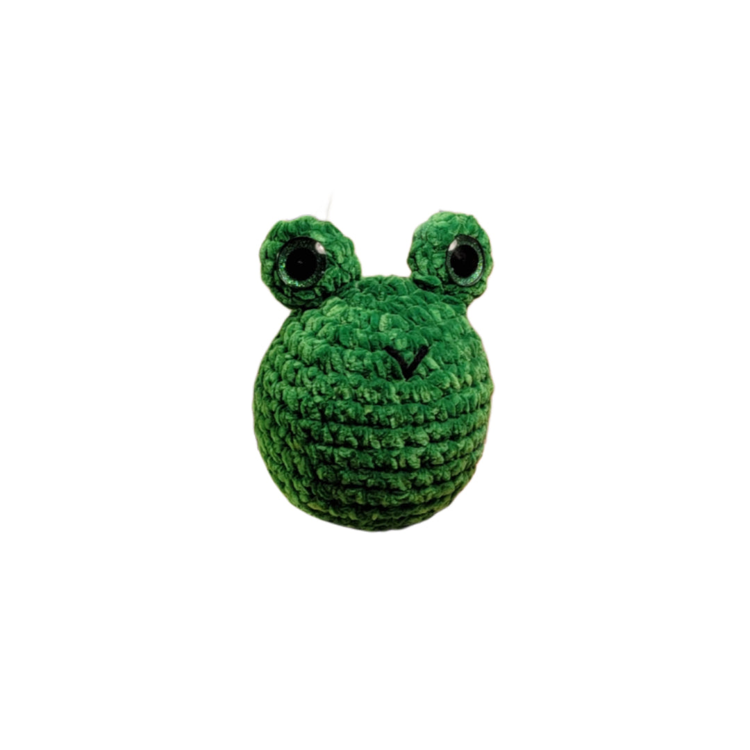 Amigurumi Frog Crochet Stuffie Animal - Oma's Cozy Creations