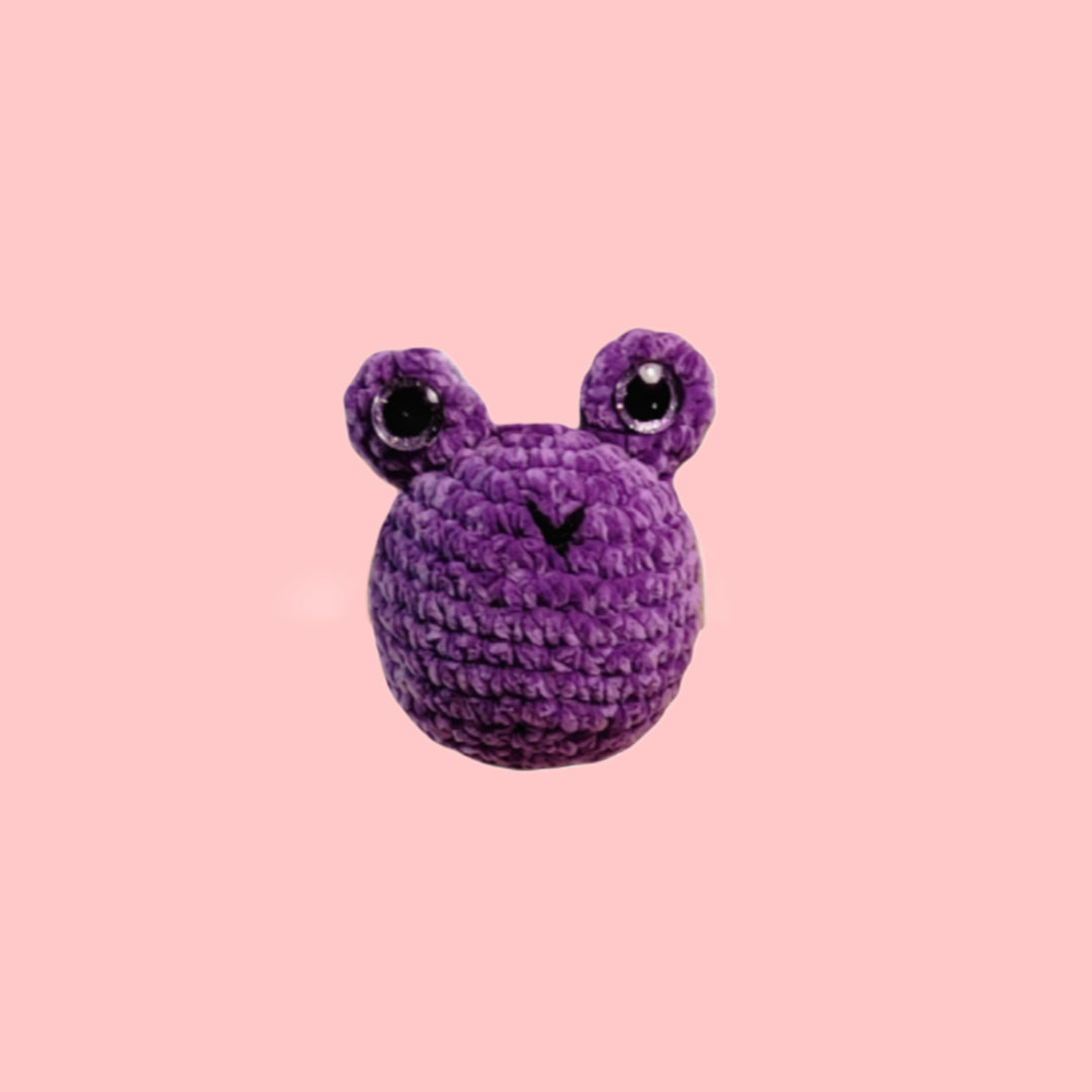 Amigurumi Frog Crochet Stuffie Animal - Oma's Cozy Creations
