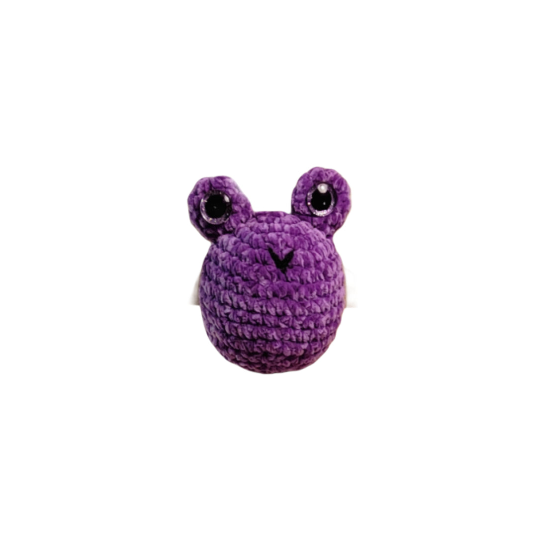 Amigurumi Frog Crochet Stuffie Animal - Oma's Cozy Creations