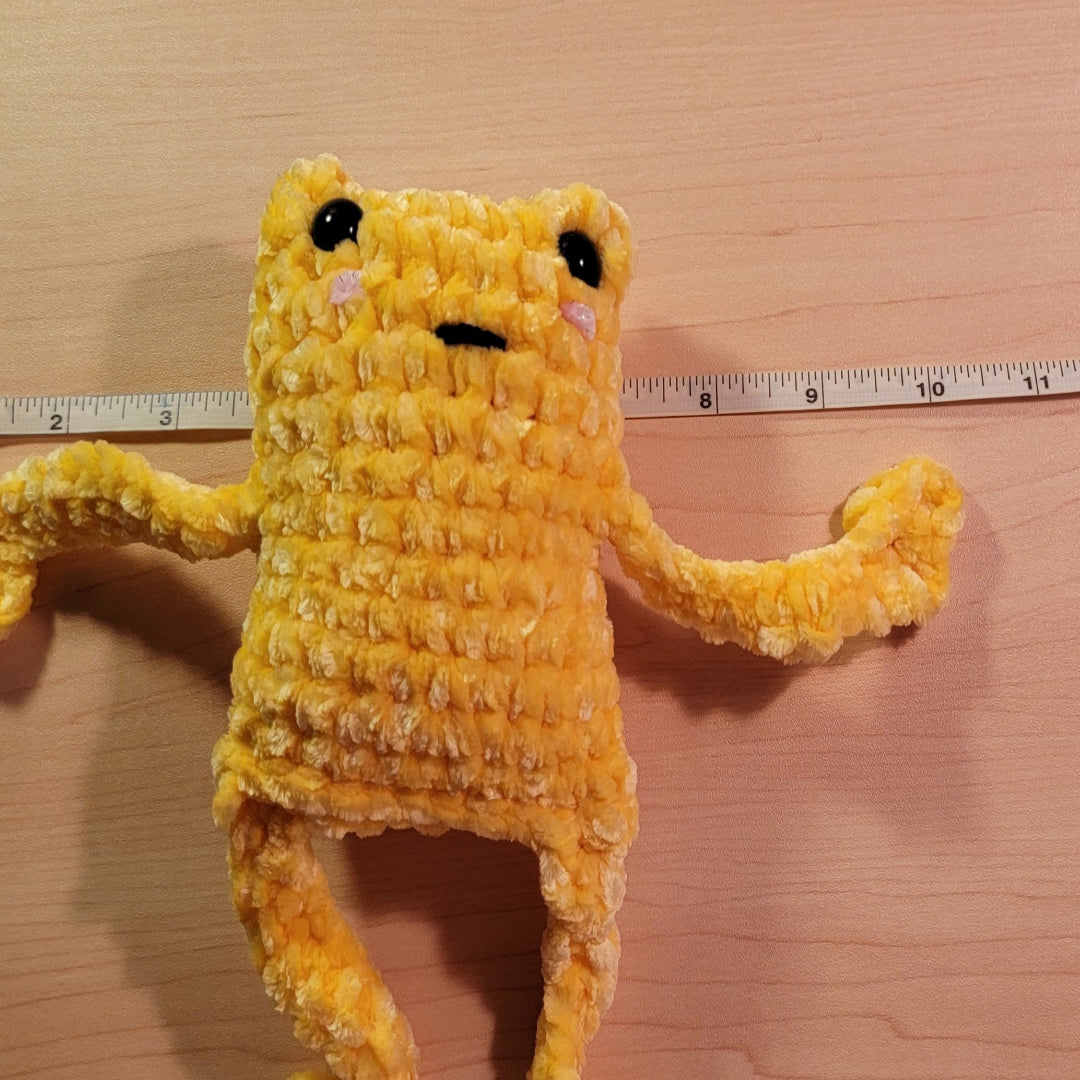 Amigurumi Leggy Frog Crochet Animal Plushie - Oma's Cozy Creations