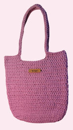 Farmers Market Bag Crochet Tote Long Handled - Oma's Cozy Creations