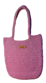 Farmers Market Bag Crochet Tote Long Handled - Oma's Cozy Creations