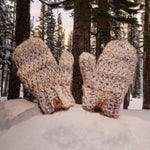 Mittens Crocheted Chunky Wool Blend - Oma's Cozy Creations
