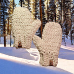 Mittens Crocheted Chunky Wool Blend - Oma's Cozy Creations