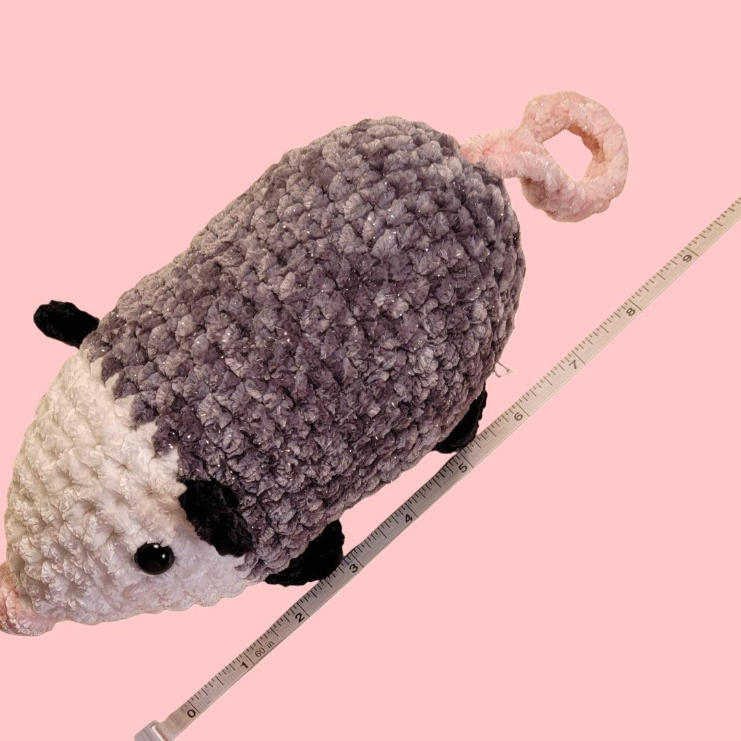 Amigurumi Possum Crocheted Animal Plushie - Oma's Cozy Creations