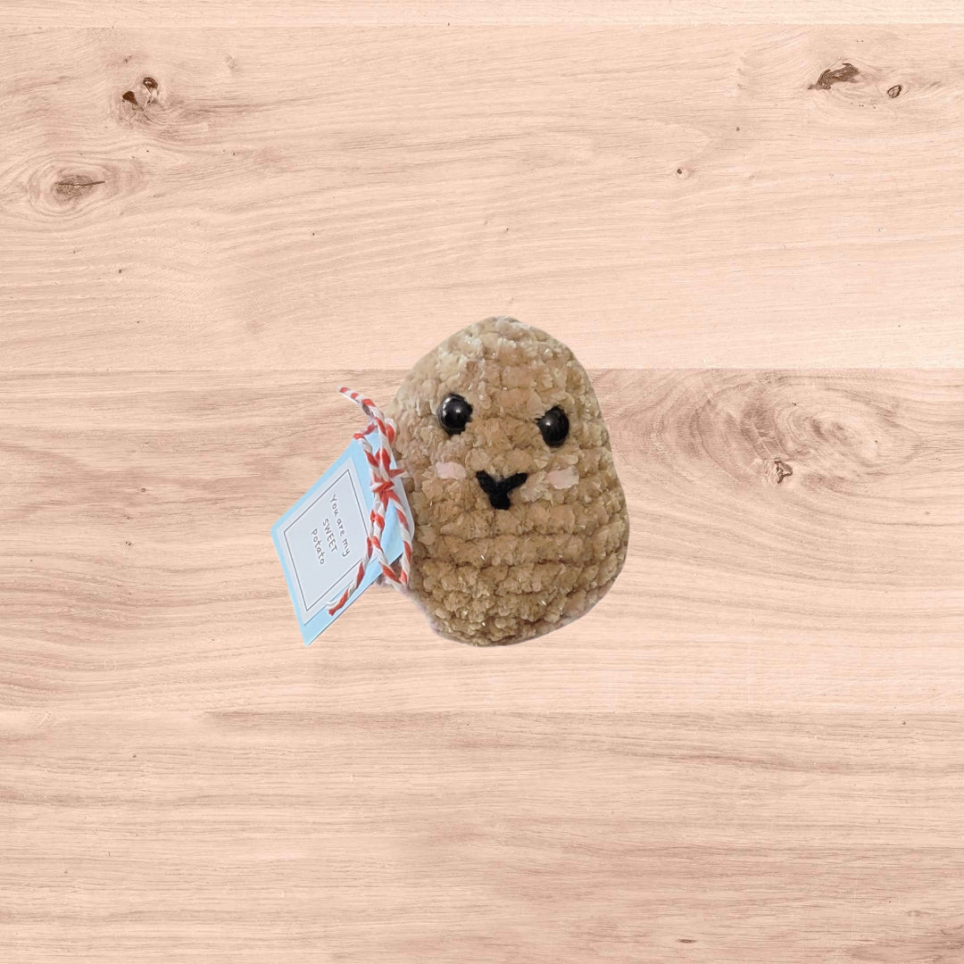Amigurumi Positive Potato Crochet Plushie - Oma's Cozy Creations