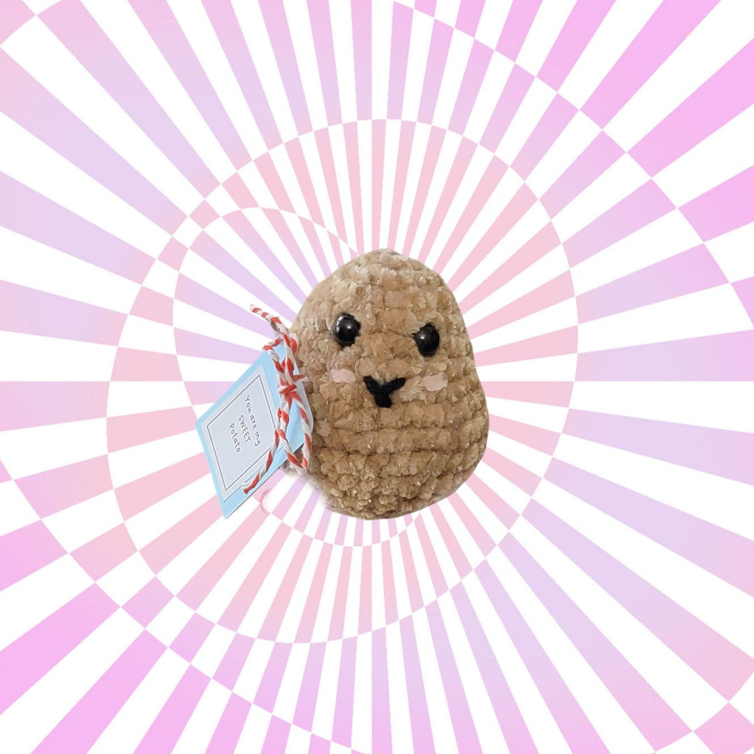 Amigurumi Positive Potato Crochet Plushie - Oma's Cozy Creations