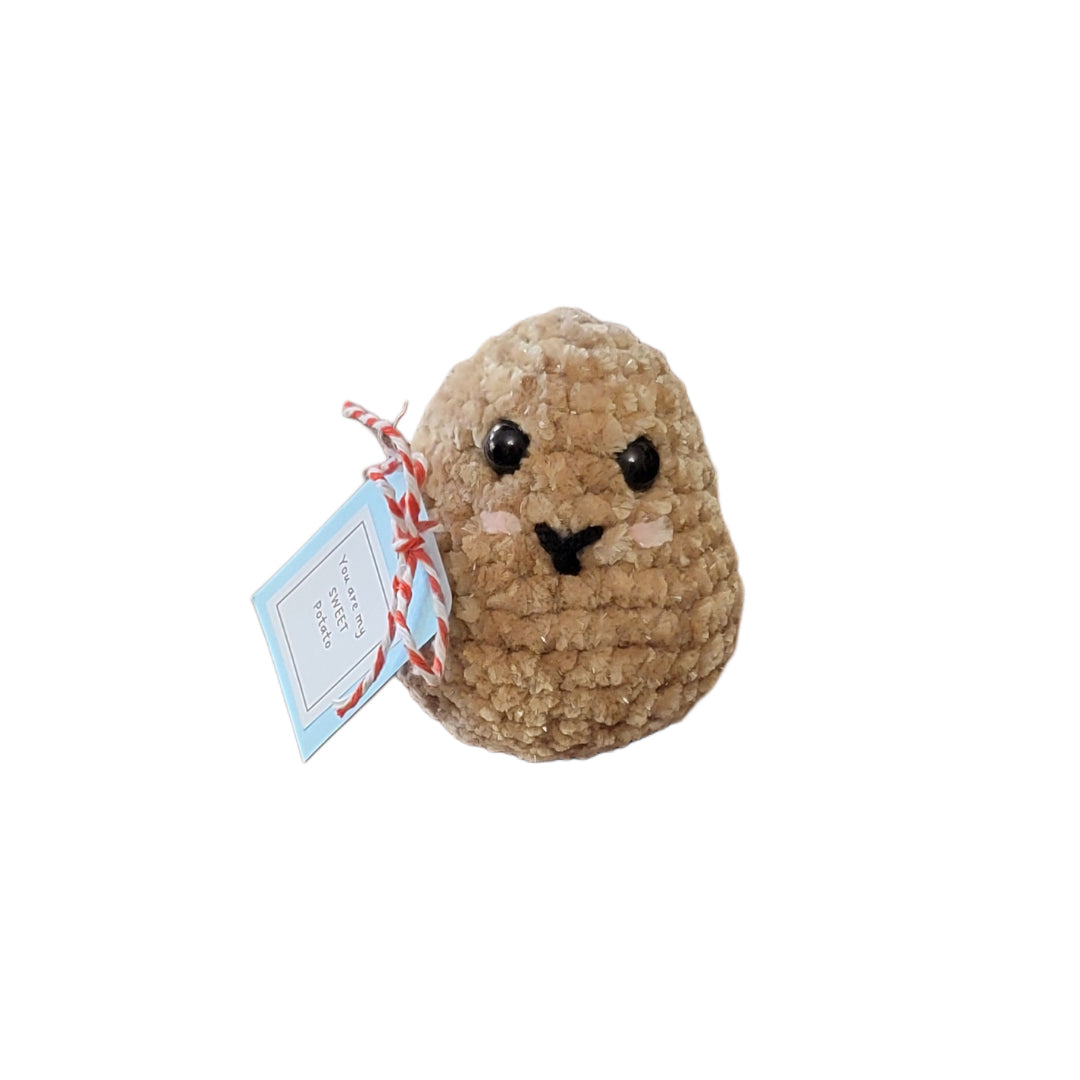 Amigurumi Positive Potato Crochet Plushie - Oma's Cozy Creations