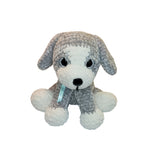 Amigurumi Puppy Plushie Gray Dog - Oma's Cozy Creations