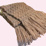 Scarf Handmade Crocheted Wool Blend - Oma's Cozy Creations